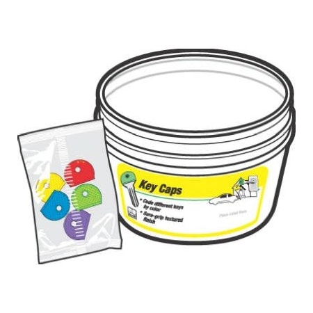 Hy-Ko Prod 25PC 5PK Key Caps ASSTD KB134-BKT